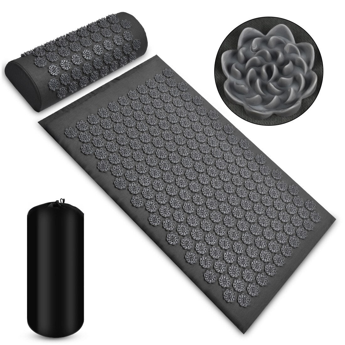 Massager Cushion Shakti Mat Massage Yoga Mat Acupressure Relieve Stress Back Body Pain Spike Mat Acupuncture Massage Mat