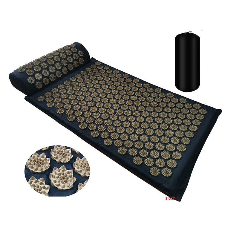 Massager Cushion Shakti Mat Massage Yoga Mat Acupressure Relieve Stress Back Body Pain Spike Mat Acupuncture Massage Mat