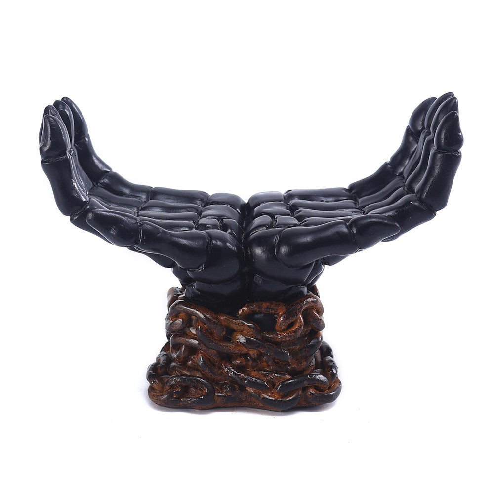 Palm shaped candle holder for home decoration ornaments