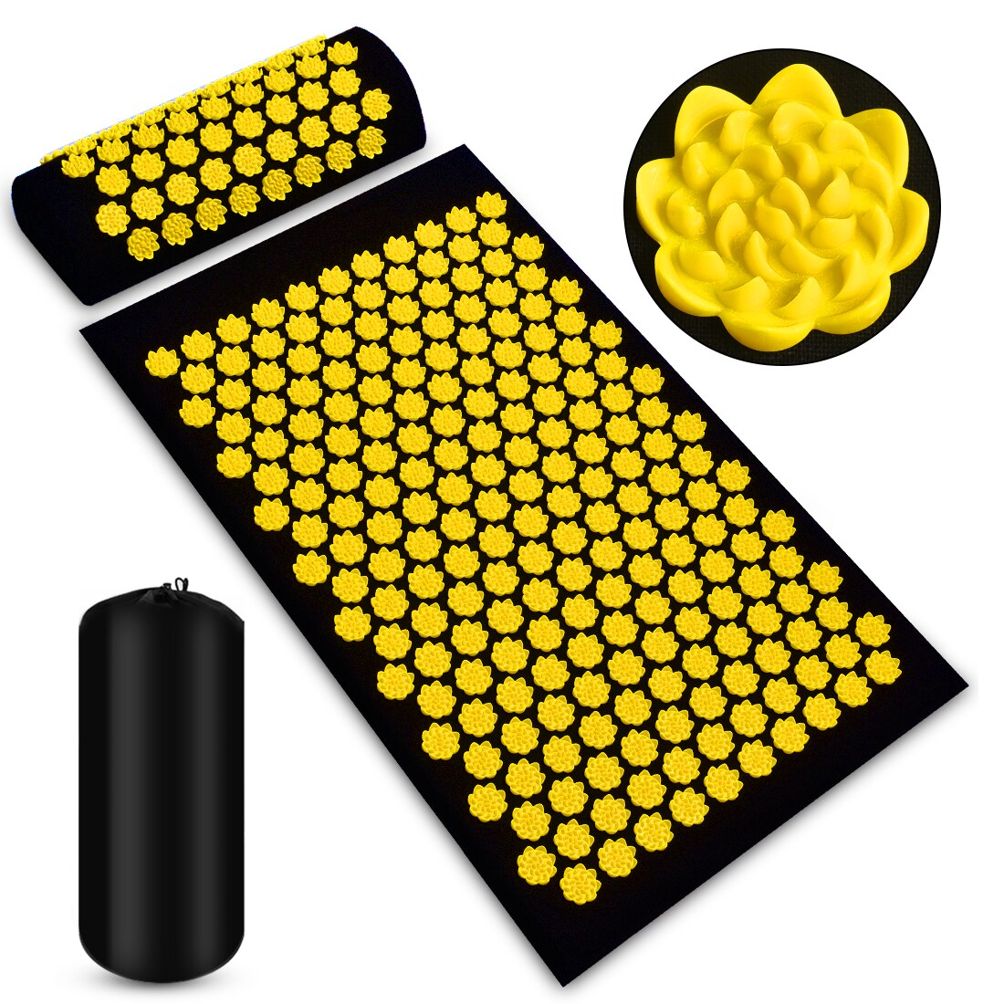 Massager Cushion Shakti Mat Massage Yoga Mat Acupressure Relieve Stress Back Body Pain Spike Mat Acupuncture Massage Mat