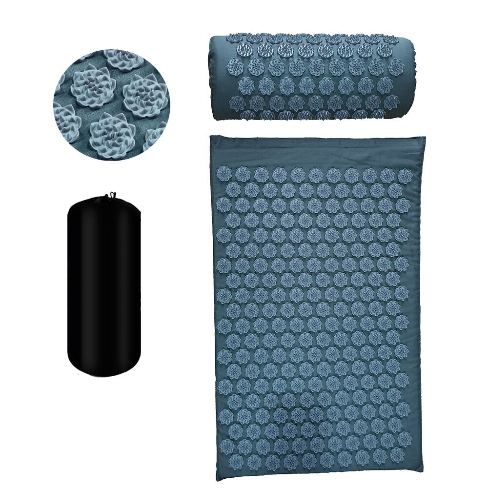 Massager Cushion Shakti Mat Massage Yoga Mat Acupressure Relieve Stress Back Body Pain Spike Mat Acupuncture Massage Mat