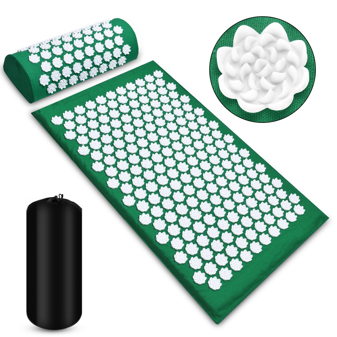 Massager Cushion Shakti Mat Massage Yoga Mat Acupressure Relieve Stress Back Body Pain Spike Mat Acupuncture Massage Mat