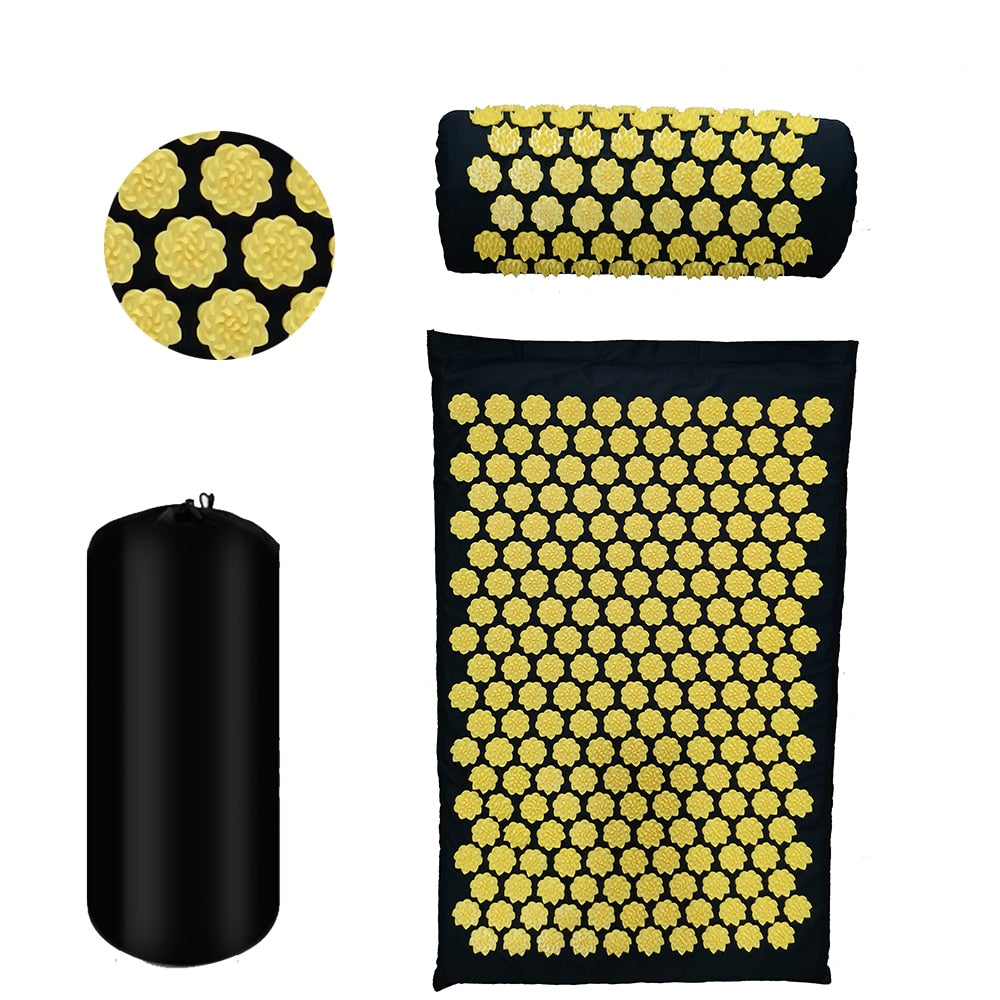 Massager Cushion Shakti Mat Massage Yoga Mat Acupressure Relieve Stress Back Body Pain Spike Mat Acupuncture Massage Mat