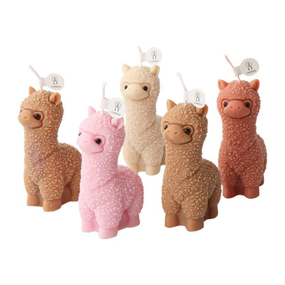 Alpaca silicone mold DIY cute simulated small animal scented candle plaster decorative ornaments