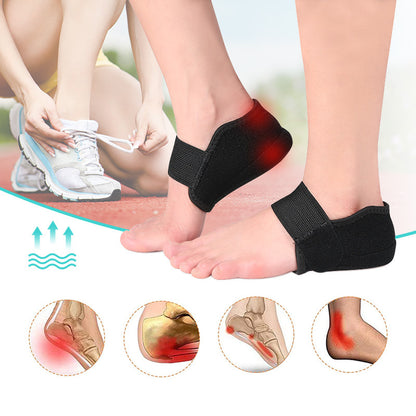 Height increasing heel cover, heel protection cover, shock-absorbing and pressure relieving Velcro heel