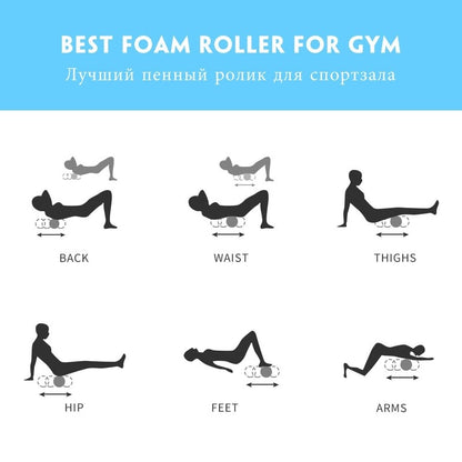 Yoga Column Gym Fitness Foam Roller Pilates Yoga Exercise Back Muscle Massage Roller Soft Yoga Block Muscle roller Drop Shipping