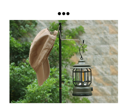 Outdoor Lightweight Aluminum Alloy Portable Camping Lamp Holder Lantern Stand with Storage Bag