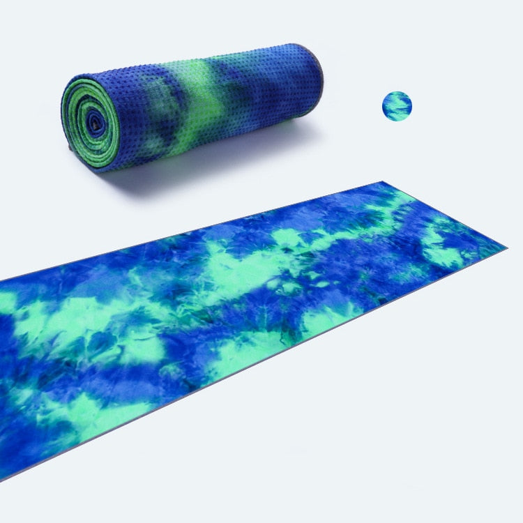 7 colors Yoga Towel Mat with Non Slip Resin Particles Backside,Ideal for Hot Yoga Pilates Portable Beach Towel Fitness Exercise