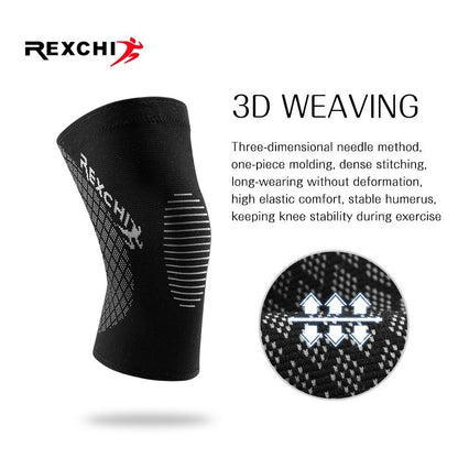 REXCHI Elastic Kneepads Women Protective Gear Knee Pad Patella Brace Support for Basketball Volleyball Running Sports Safety