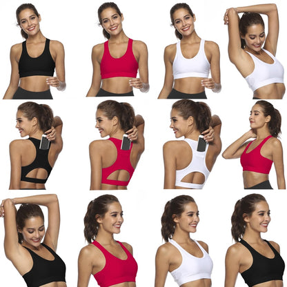 Ultimate Push Up Sport Bra with Phone Pocket