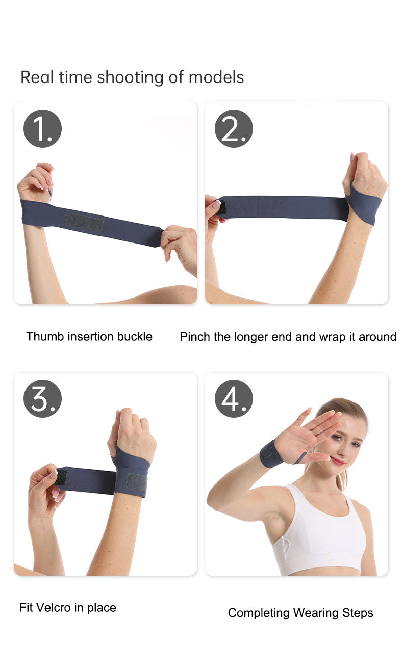 Sports Wrap Pressure Adjustable Badminton Tennis Men's and Women's Joint Fixation Anti sprain Fitness Wrist Guard