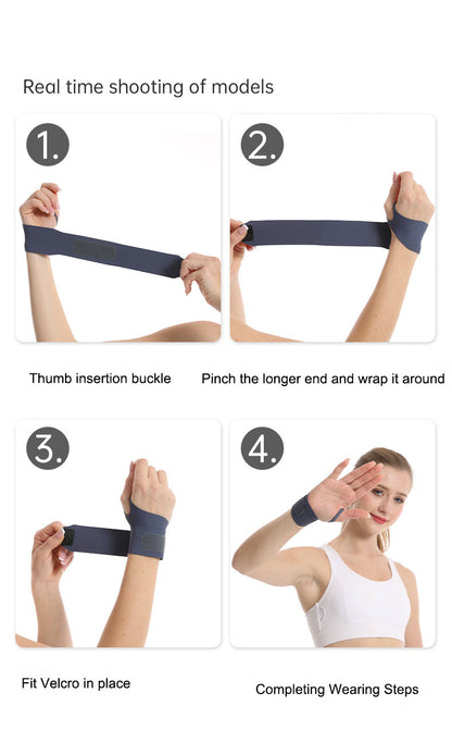 Sports Wrap Pressure Adjustable Badminton Tennis Men's and Women's Joint Fixation Anti sprain Fitness Wrist Guard