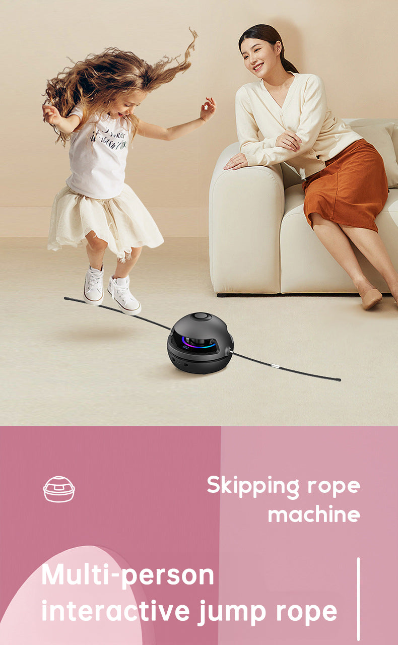 Smart Rope Skipping Machine Smart Jump Rope Machine 10-level Speed Adjustment Led Seven-color Light Wireless Music Function