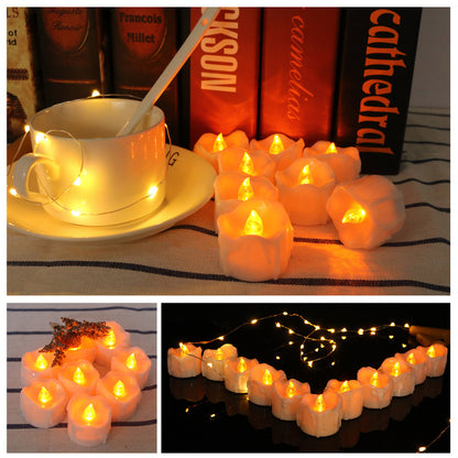 LED Electronic Candle Wedding Decoration Candle Soft Light Flashing Electronic Tea Wax Tears Remote Control Candle