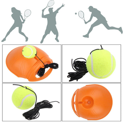 Heavy Duty Tennis Training Tool Exercise Tennis Ball Sport Self-study Rebound Ball With Tennis Trainer Baseboard Sparring Device