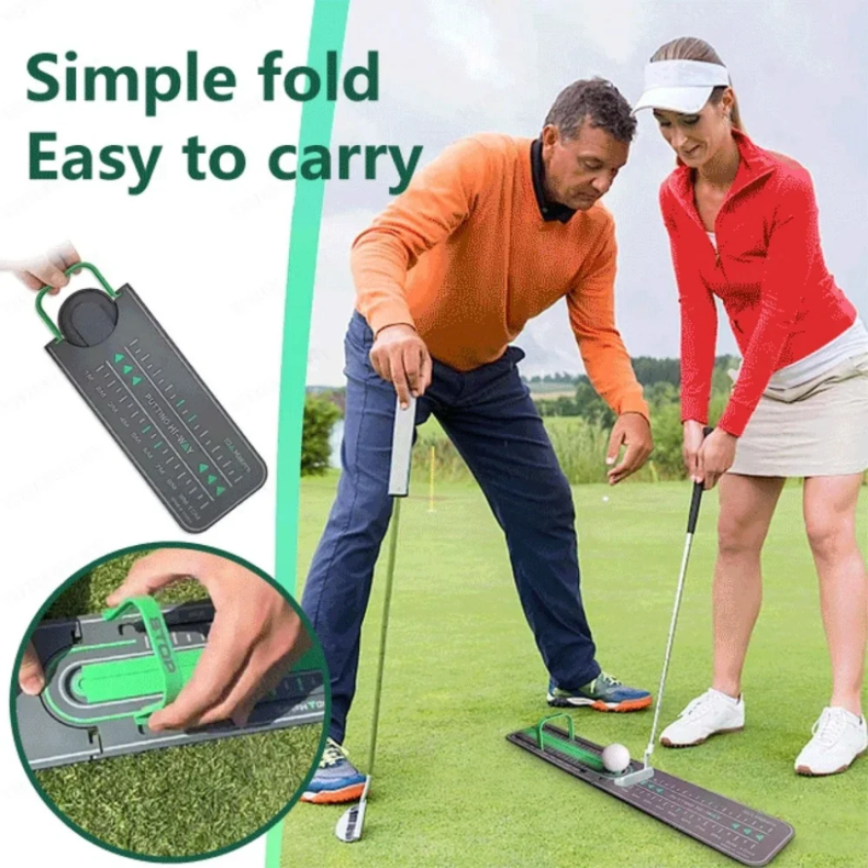 Golf Distance Putting Precision Drill Golf Putting Green Mat Putting Ball Pad Mini Putting Training Aids Golf Accessories Golf