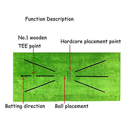 Golf Training Mat for Swing Detection Batting Mini Golf Practice Training Aid Game and Gift