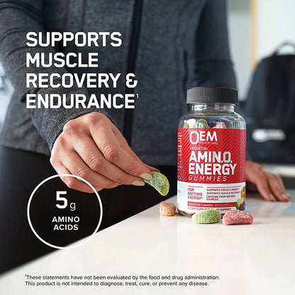 Energy gummies amino acids exercise and fitness gummies