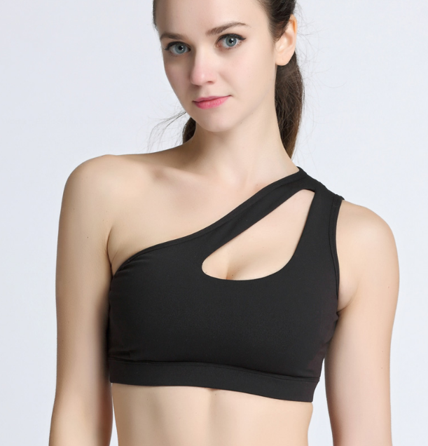 Cross Shoulder Sports Bra