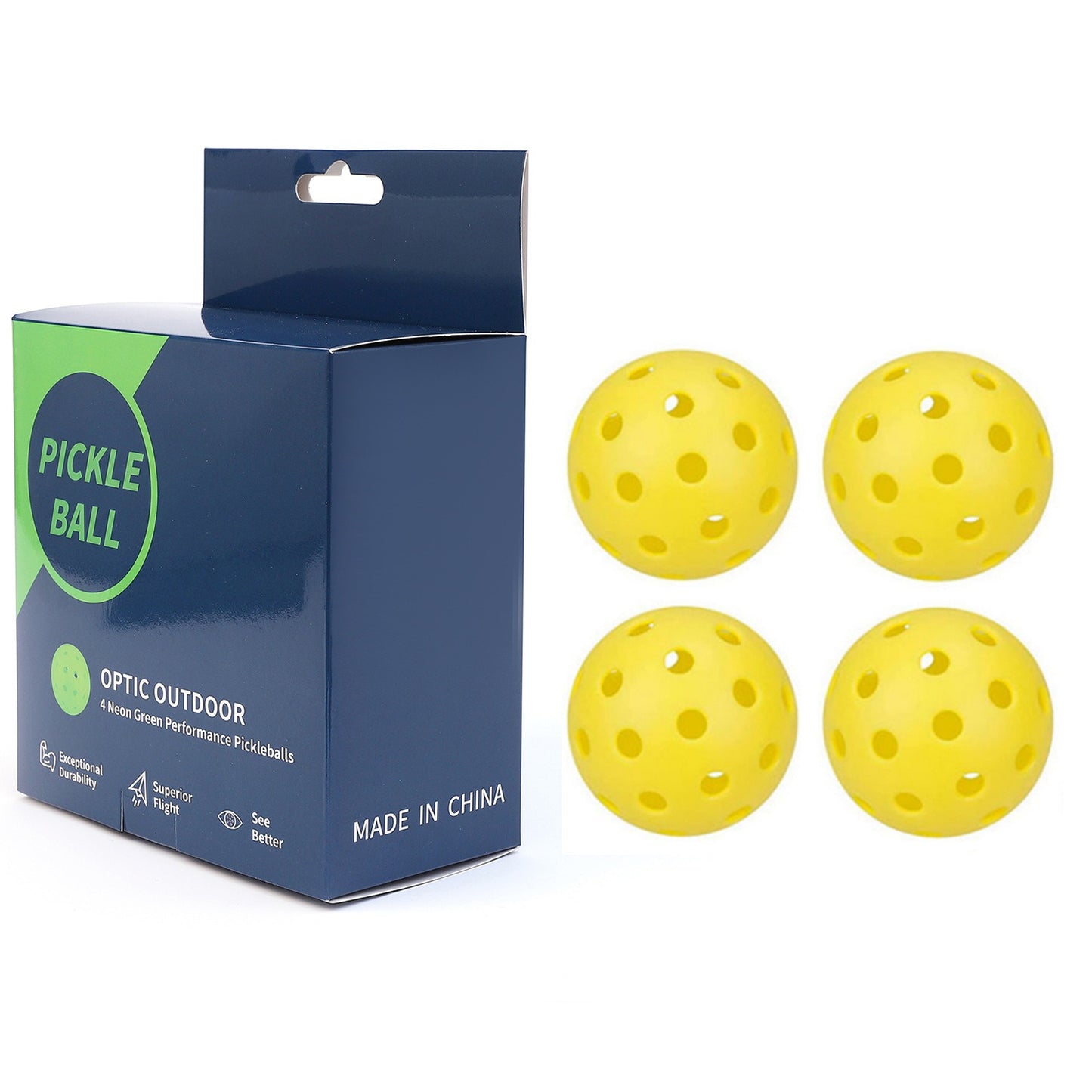 Pickleball Ball 74mm 40 Hole Color