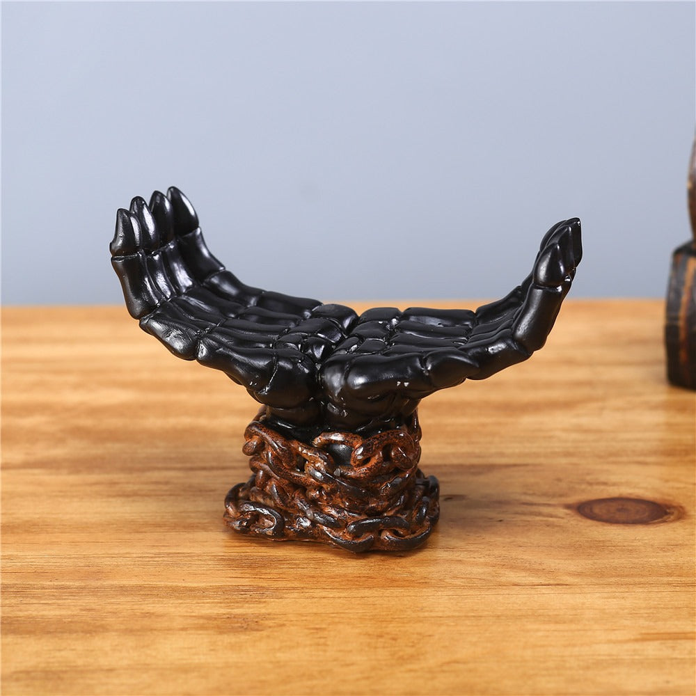 Palm shaped candle holder for home decoration ornaments