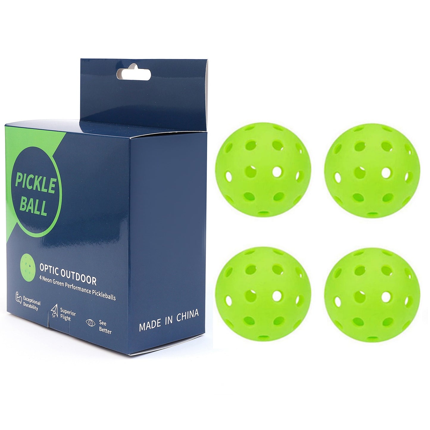 Pickleball Ball 74mm 40 Hole Color