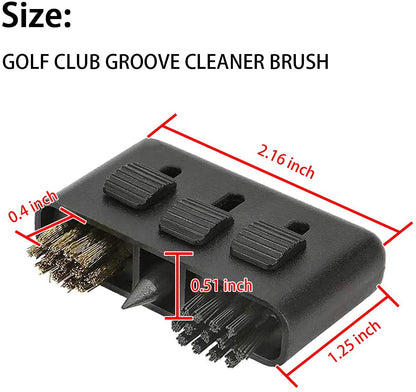 Golf Club Double Sided Brush Cleaning Bristle Brush Cleaning Tool