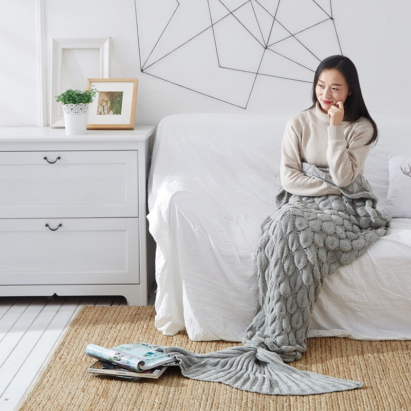 Mermaid Knit Blanket