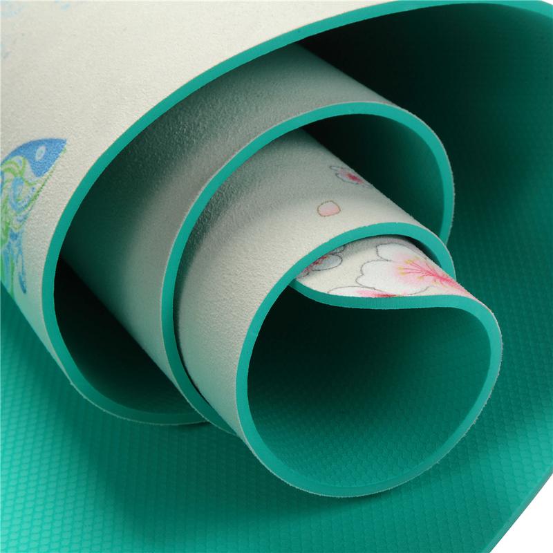 5mm Yoga Mat Non-slip Soft Suede Yoga Pad Slimming Fitness Exercise Mat Indoor Sports Supplies Fitness Body Building Pilates Mat