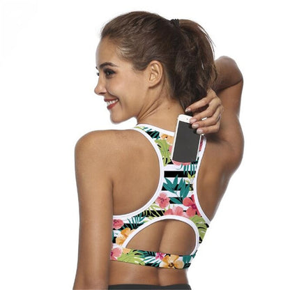 Ultimate Push Up Sport Bra with Phone Pocket