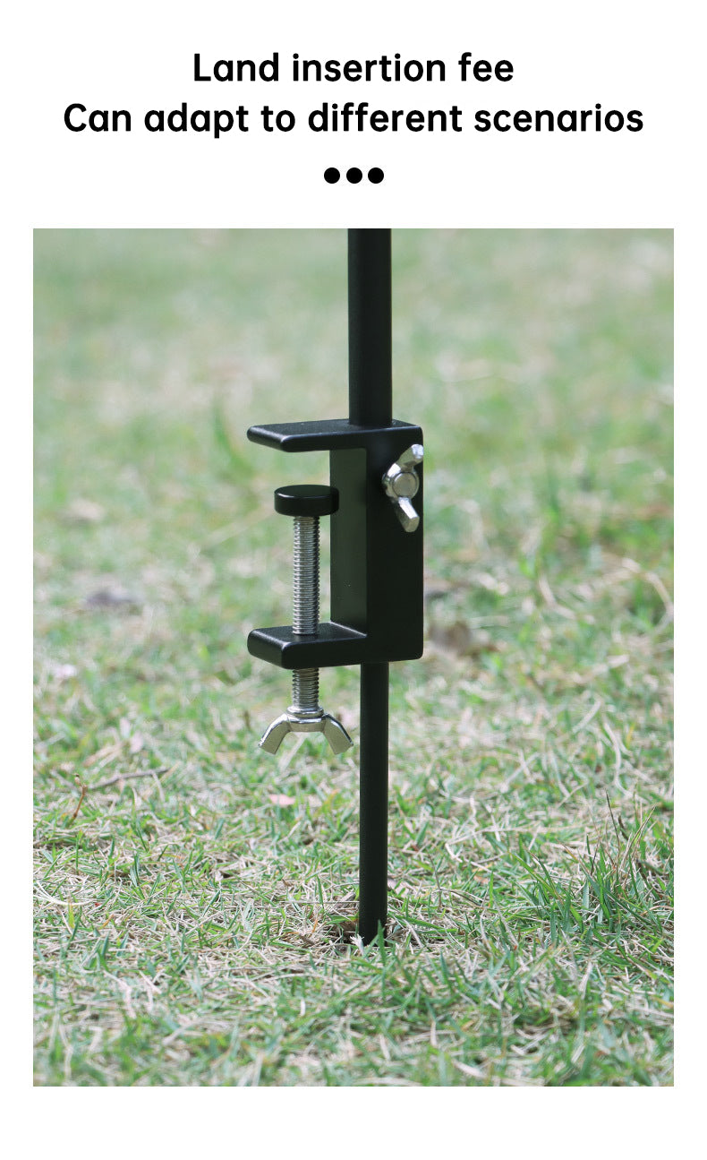 Outdoor Lightweight Aluminum Alloy Portable Camping Lamp Holder Lantern Stand with Storage Bag