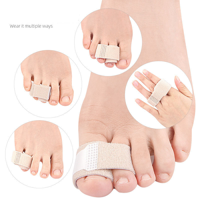 Toe overlap, thumb eversion, day and night use of male and female finger separation device