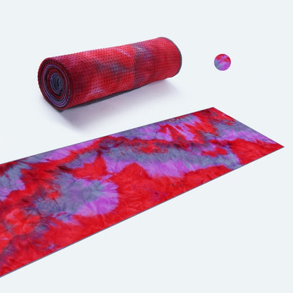 7 colors Yoga Towel Mat with Non Slip Resin Particles Backside,Ideal for Hot Yoga Pilates Portable Beach Towel Fitness Exercise