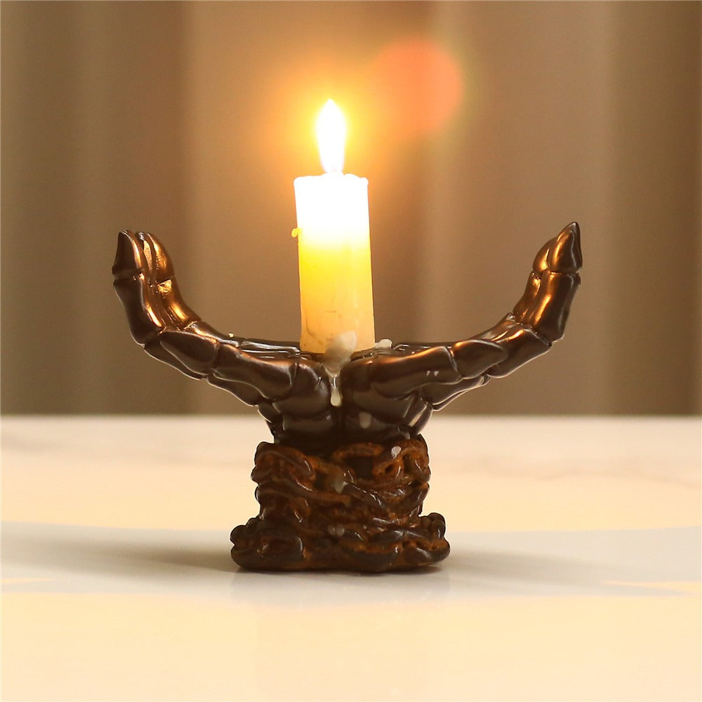 Palm shaped candle holder for home decoration ornaments