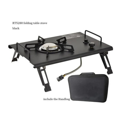 Camping Gas Stove Foldable IGT Gas Stove 4000W Stainless Steel Camping Table Stove Portable Outdoor Picnic Desktop Furnace