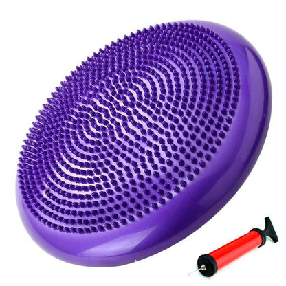 PVC Inflatable Yoga Massage Ball Fitness Yoga Balancing Ball Pad Training Cushion Stability Exercise Point Massage Mat Ball Dish