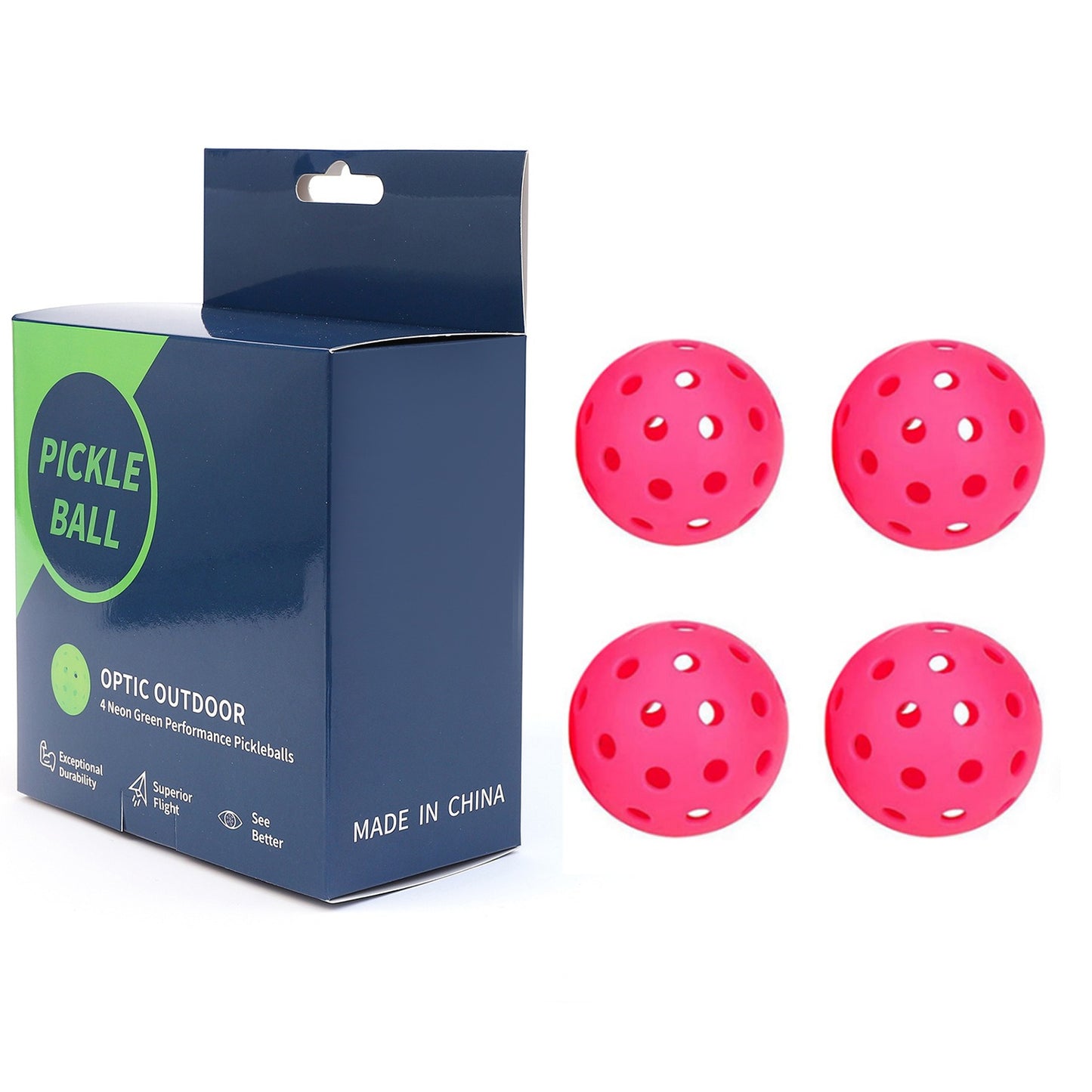 Pickleball Ball 74mm 40 Hole Color