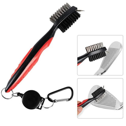 Golf Club Brush Golf Groove Cleaning Brush 2 Sided Golf Putter Wedge Ball Groove Cleaner Kit Cleaning Tool Gof Accessories